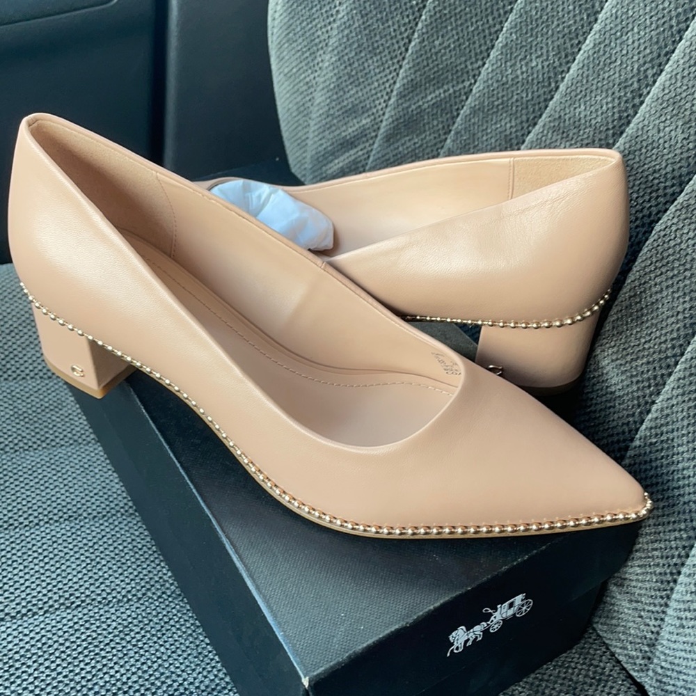 Coach 2 inch heel pumps